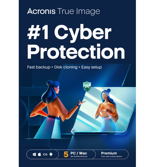 Acronis True Image Premium 2025 | 5 Geräte | 1 Jahr | 1 TB